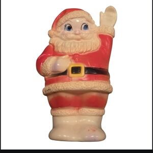 Santa Claus Figurine - Red and Cream